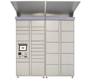 Front view of FP Smart Lockers