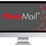 A screen with the FlexMail splash screen
